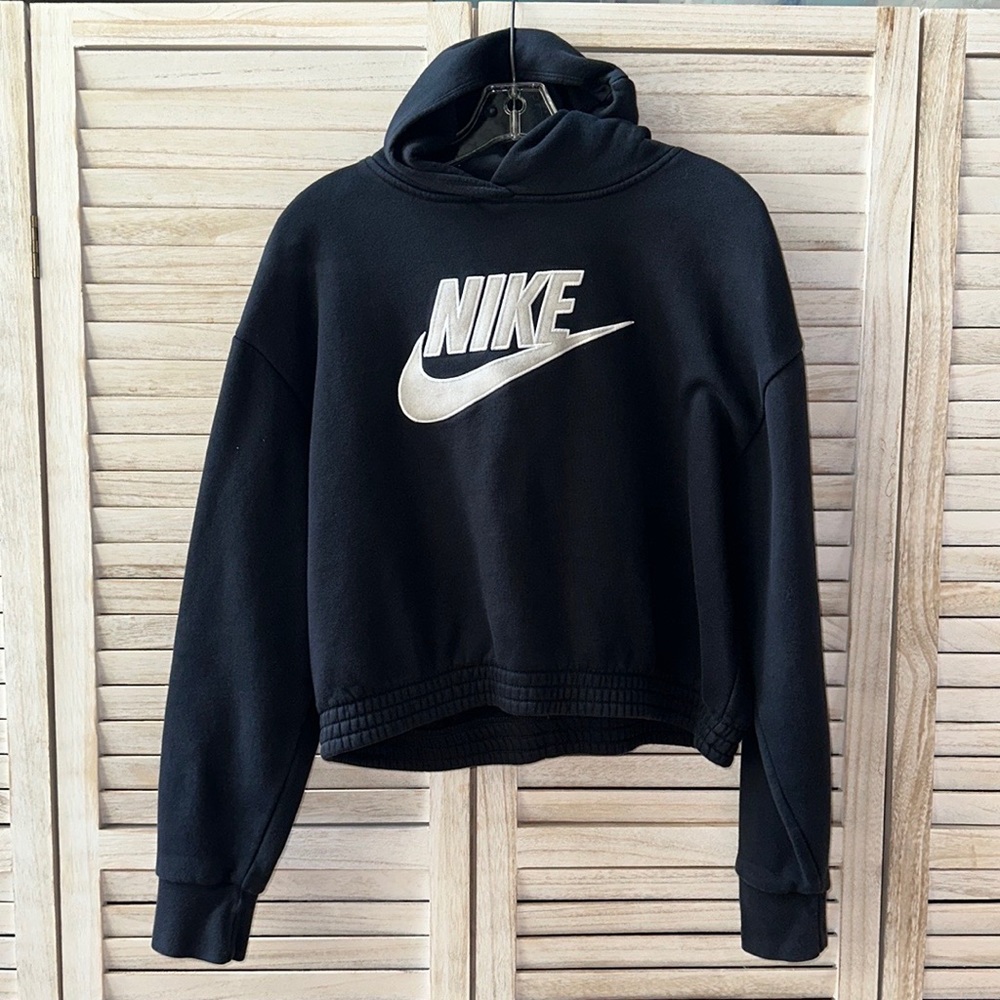 Nike Sportswear icon clash cropped hoodie